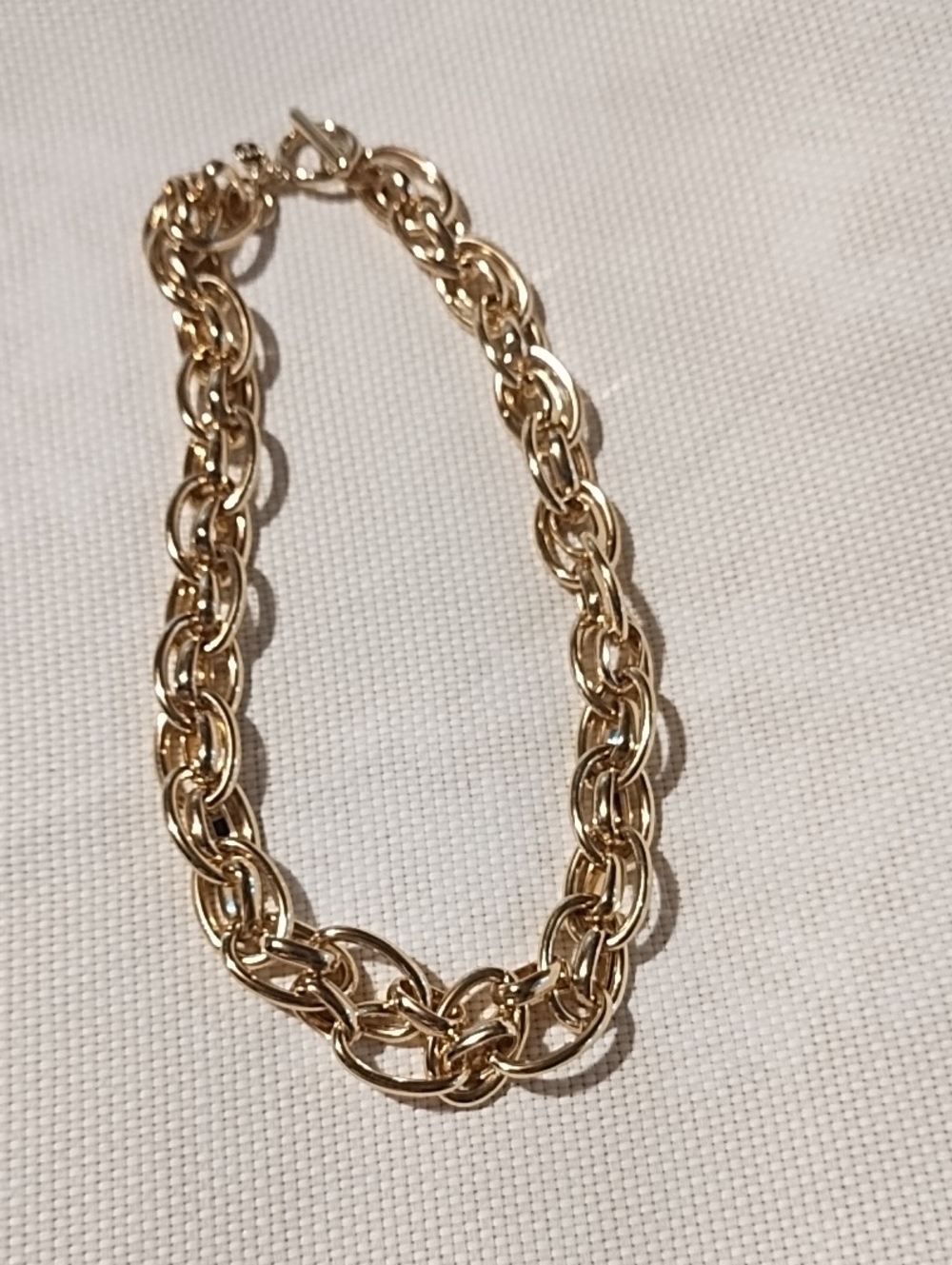 LOFT Gold-Tone Link Necklace Like New.